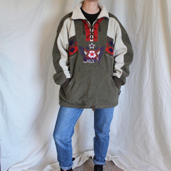 90s Vintage Silvy Fleece Pullover - Picture 3 of 5